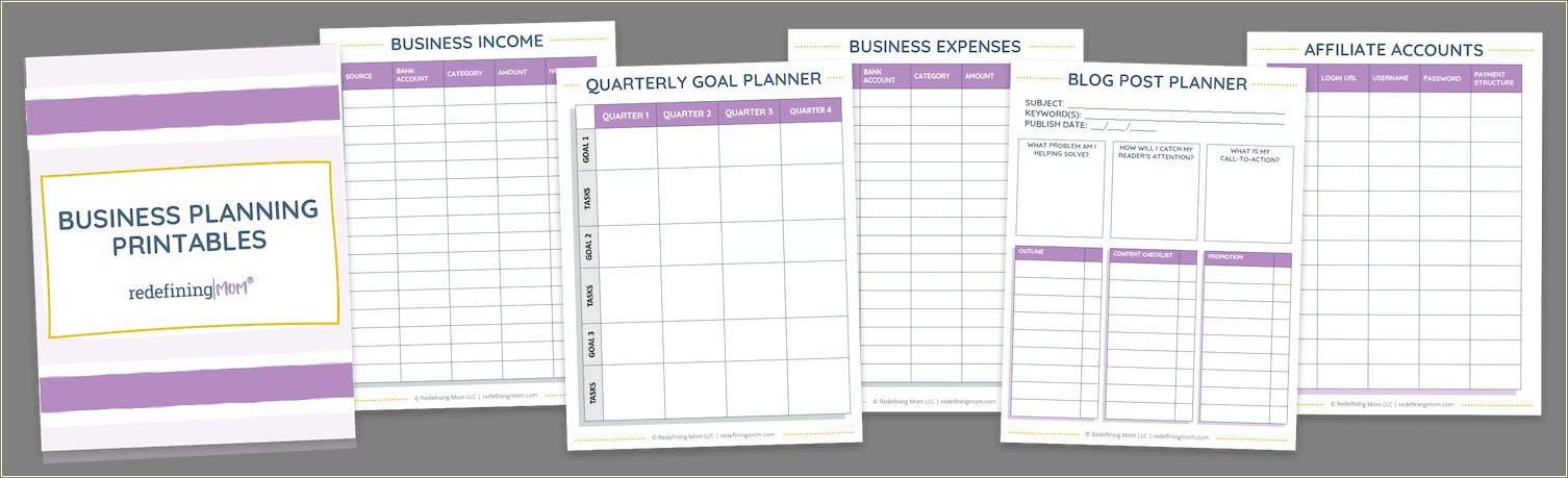 Free Small Business Income And Expenses Template