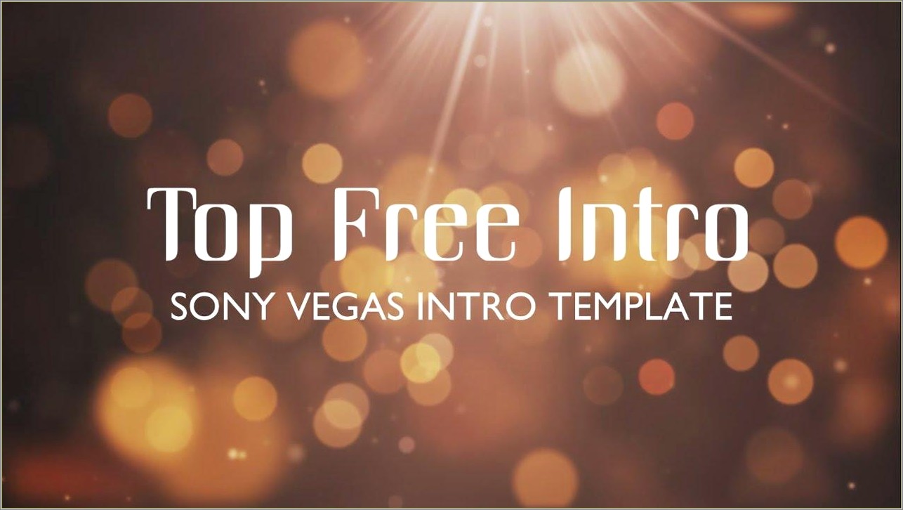 Free Sony Vegas Pro 12 Templates Download