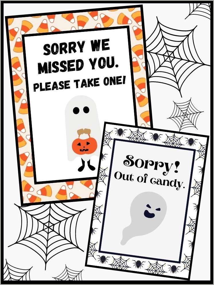 Free Sorry We Missed You Cards Templates