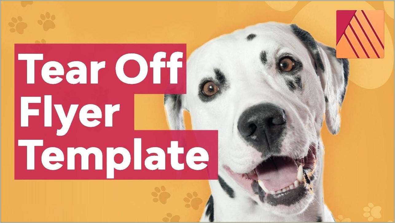 Free Tear Away Template For Dog Sitters