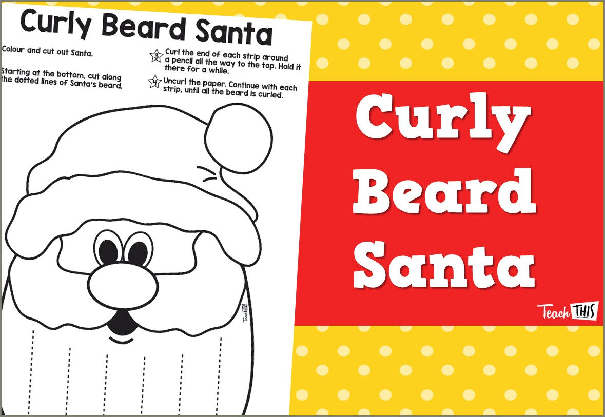 Free Template Cut Out For Santa Beard