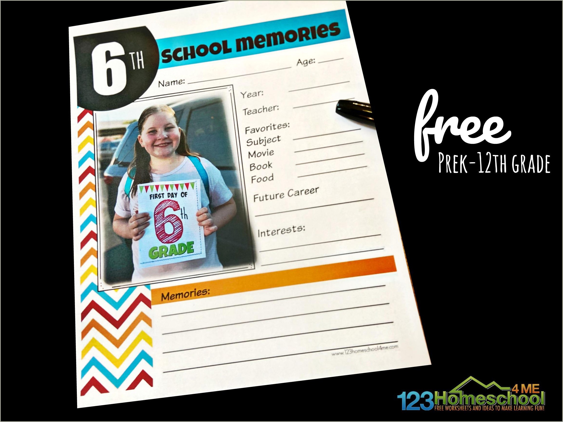 Free Template For A School Picture Album