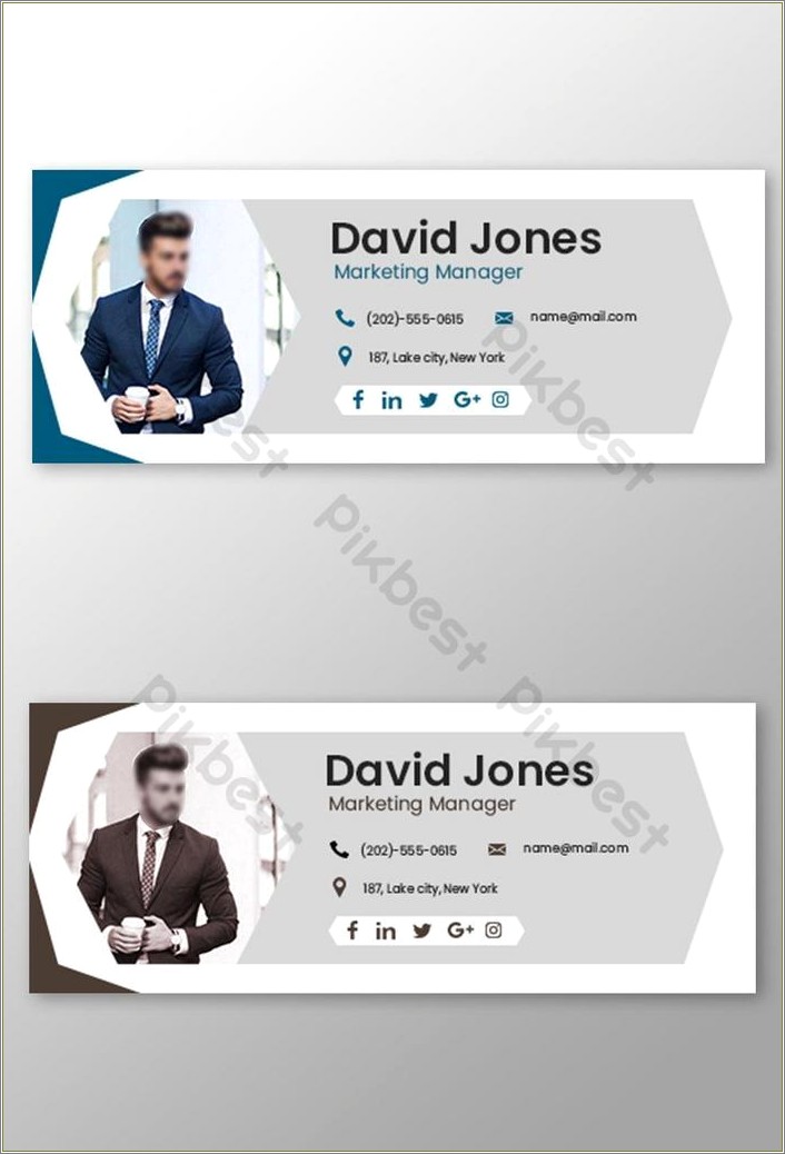 Free Template For A Signature Footer With Picture