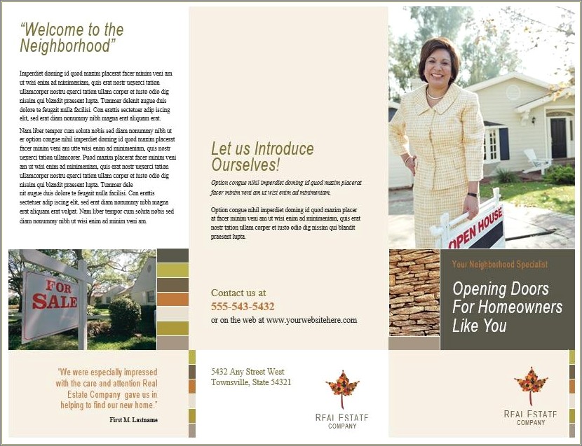 Free Template Of Brochure Dowload For Home Sale