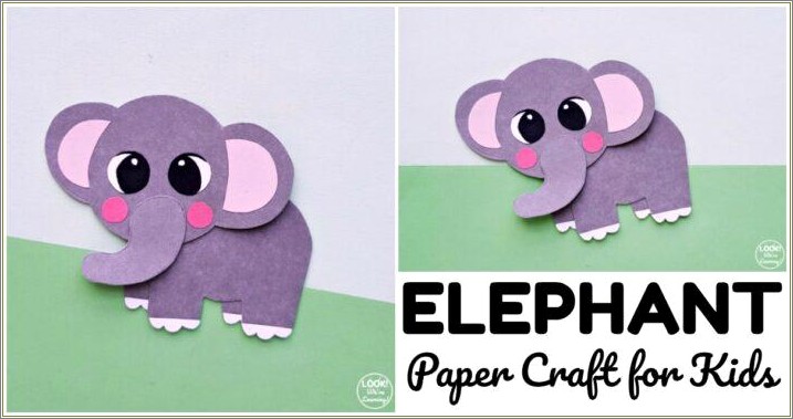 Free Templates For Creating A Paper Elephant Head