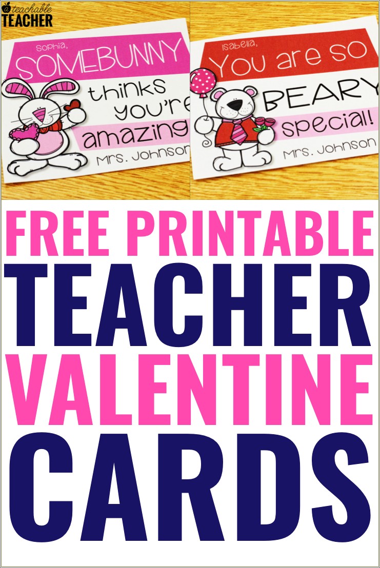 Free Templates For Valentines Cards For Students