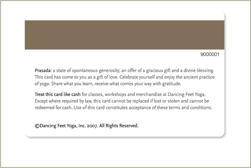 Free Terms And Conditions Template For Gift Cards