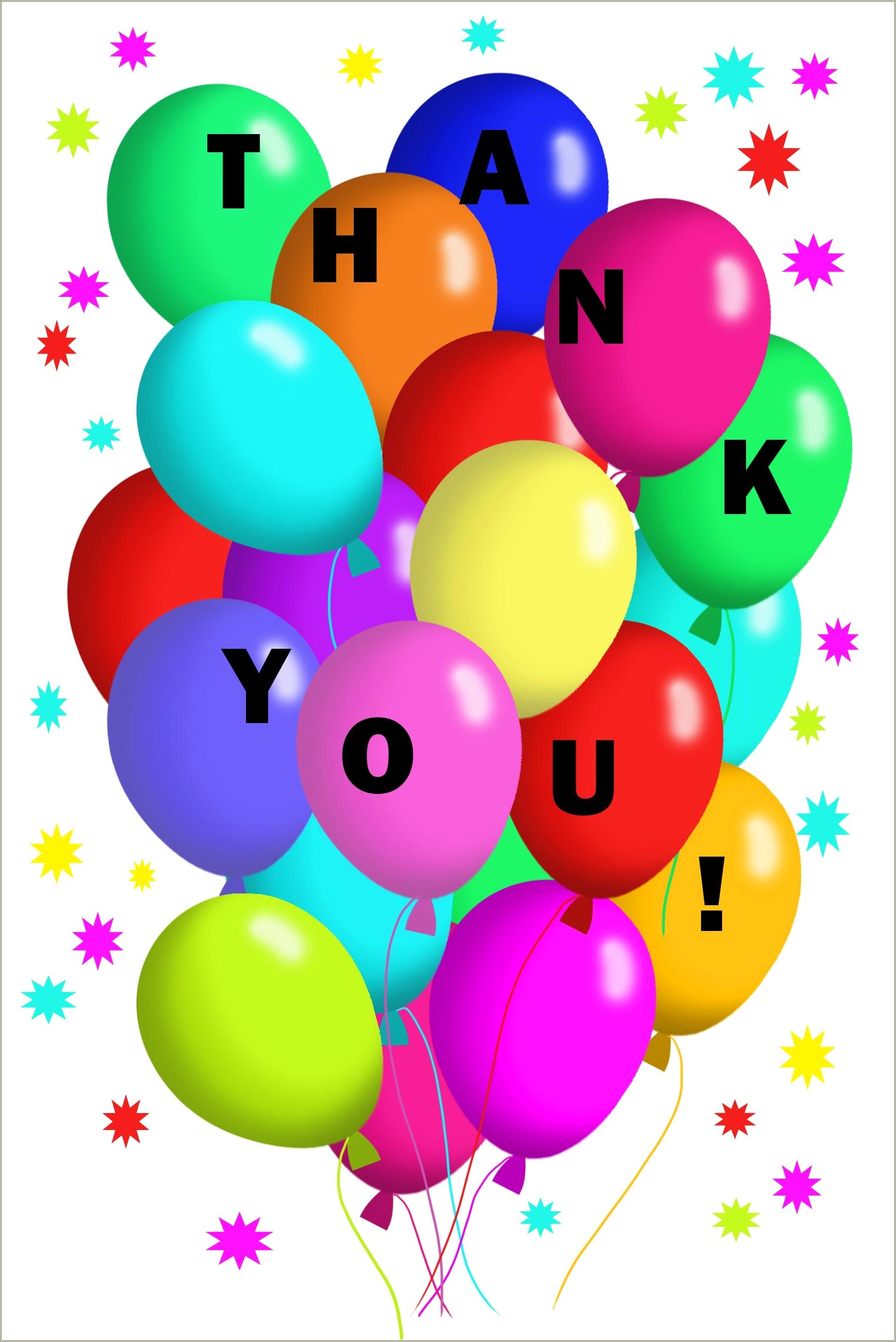 Free Thank You Card Template After Birthday Party