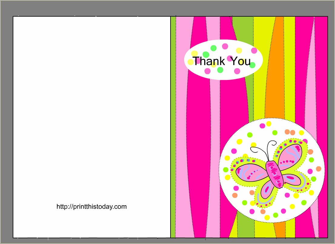 Free Thank You Card Templates For Microsoft Word