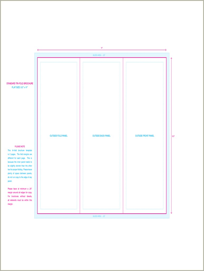 Free Tri Fold Brochure Design Templates Word