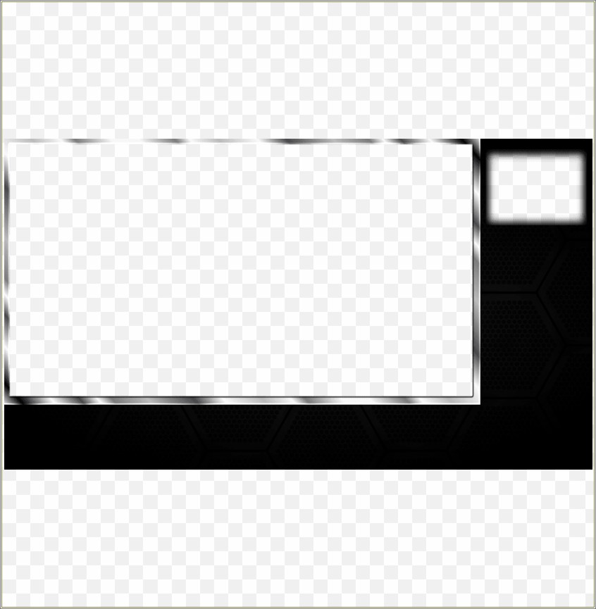 Free Twitch Webcam Overlay Template Black And White