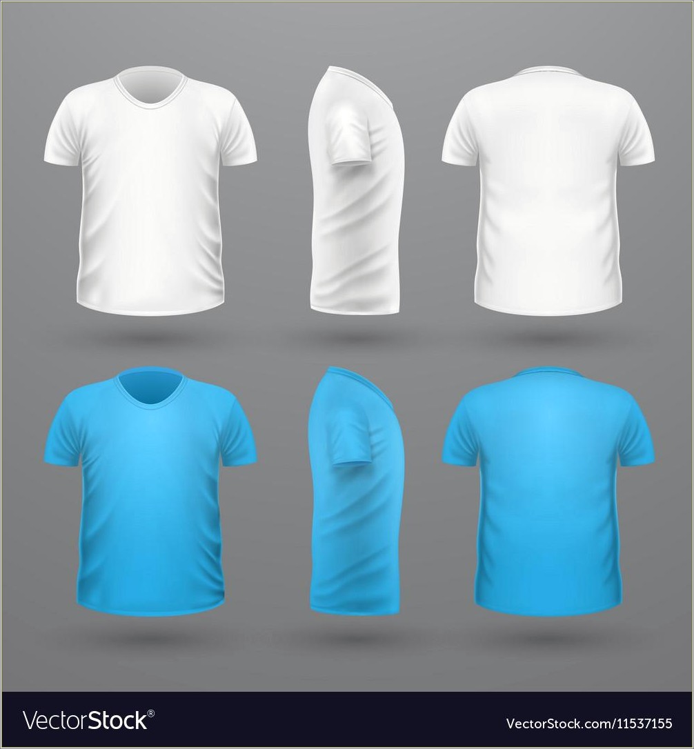 Free Vector T Shirt Template Side View - Resume Example Gallery