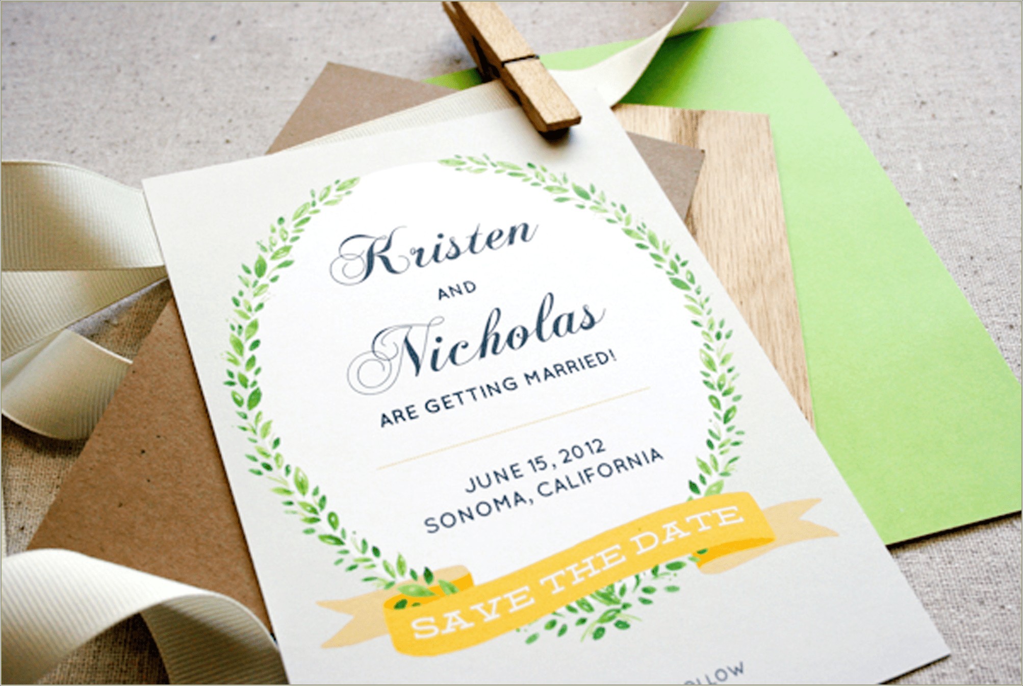 Free Vintage Wedding Save The Date Templates