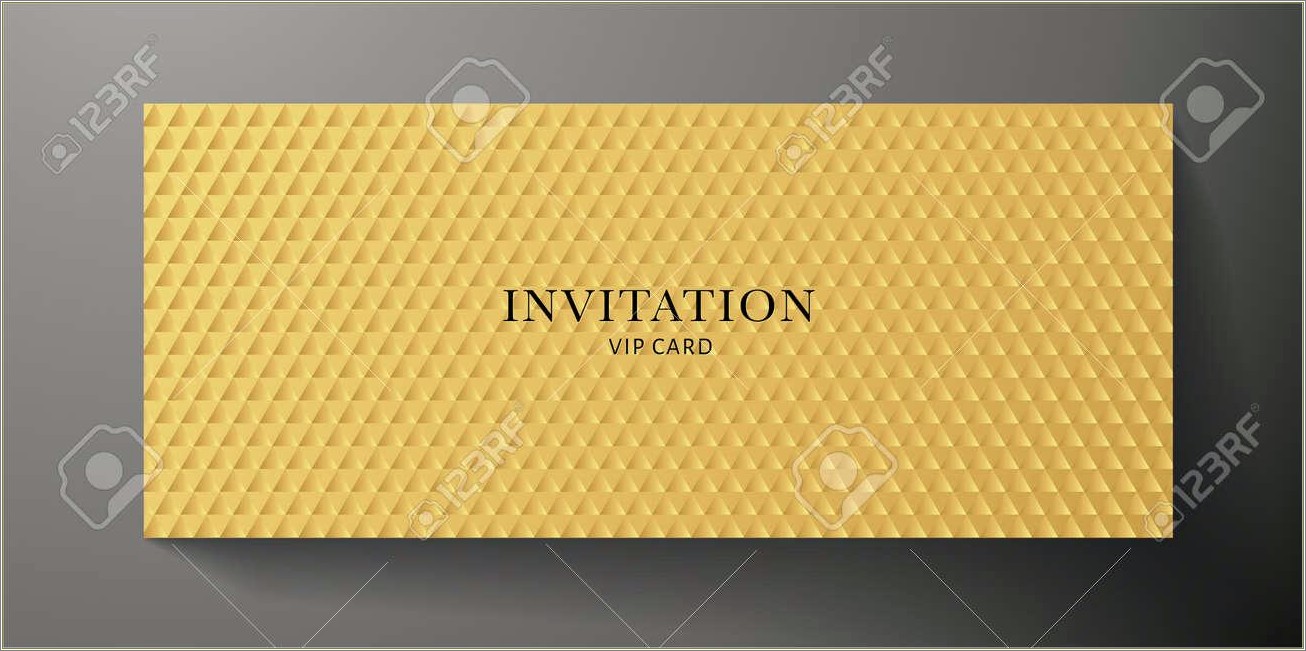 Free Vip Ticket Template On Business Card Stock