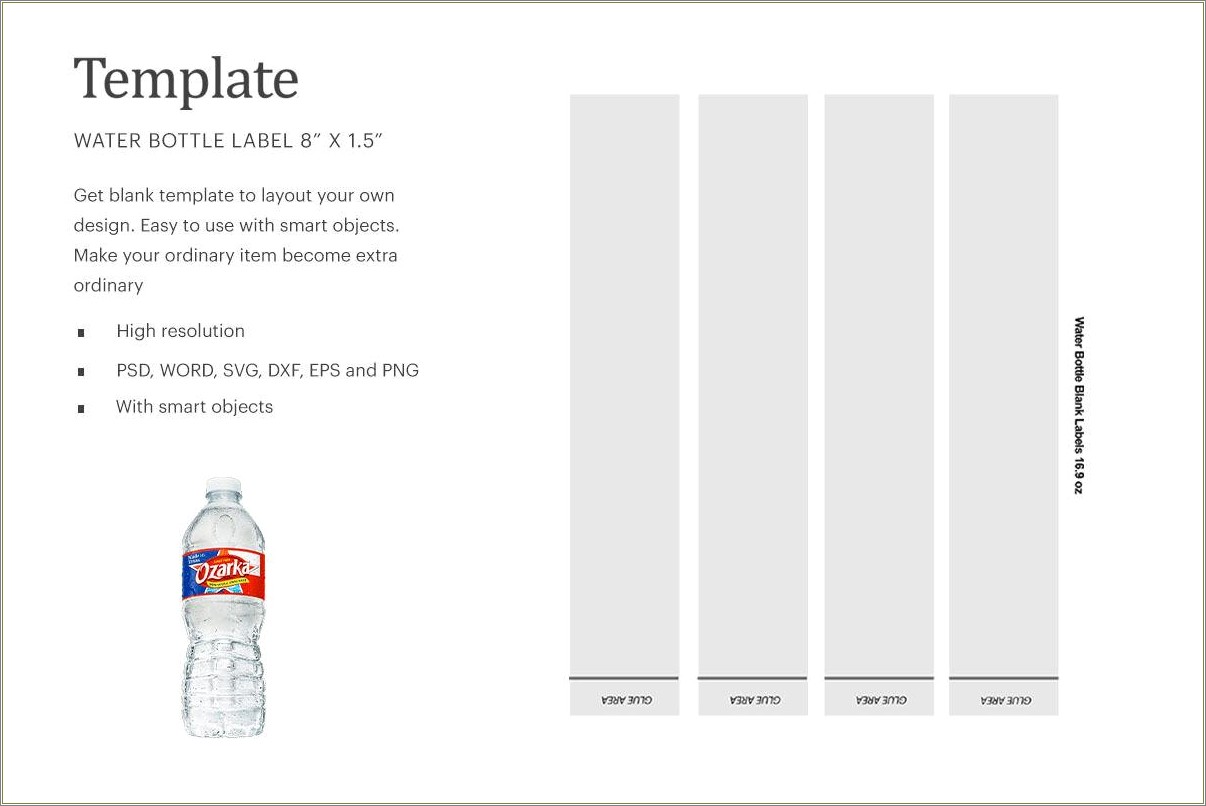 Free Water Bottle Label Template Microsoft Word