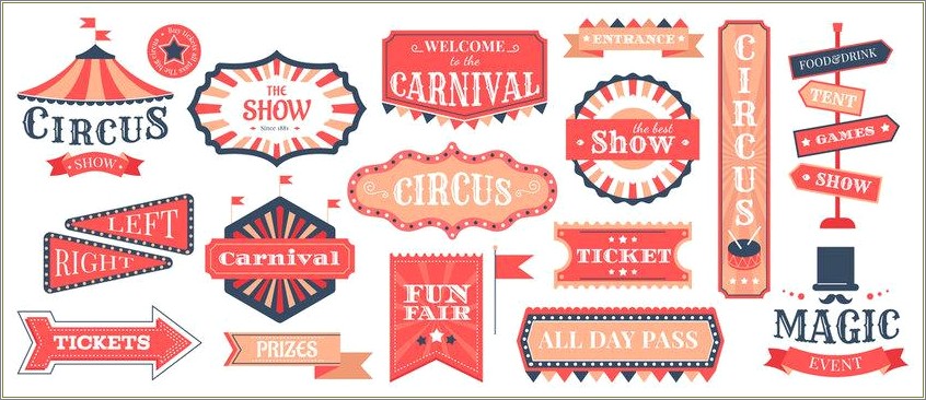 Free Welcome To The Circus Sign Template