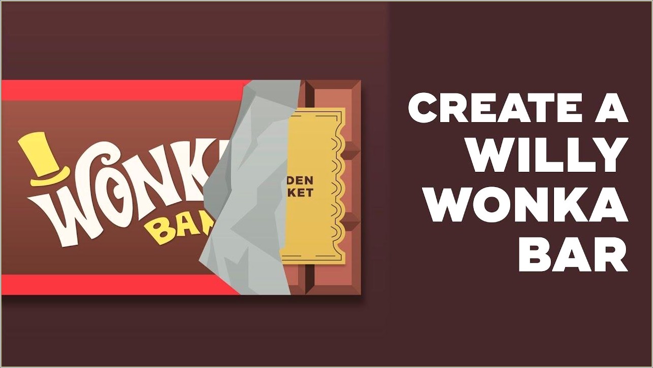 Free Willy Wonka Chocolate Bar Wrapper Template