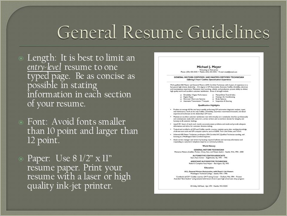 Generalized Career Objective For Resume