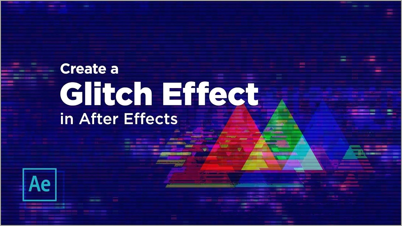 Glitch Text After Effects Template Free Download