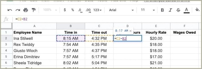 Google Spreadsheet Template Free 15 Second Increments