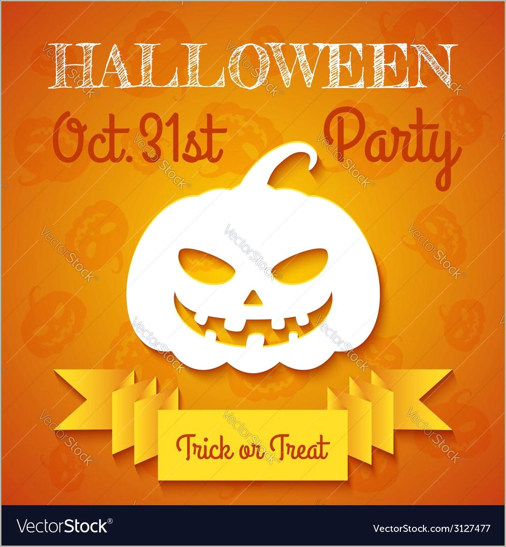 Halloween And Trick Or Treat Flyer Template Free