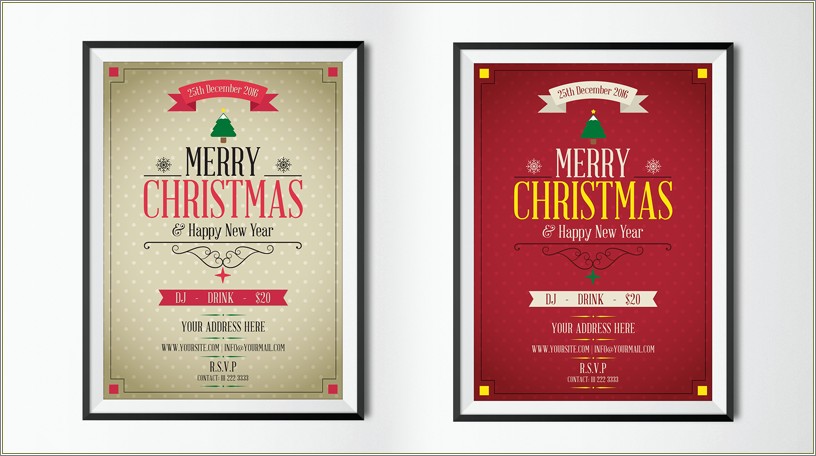 Happy New Year Flyer Templates Free Psd