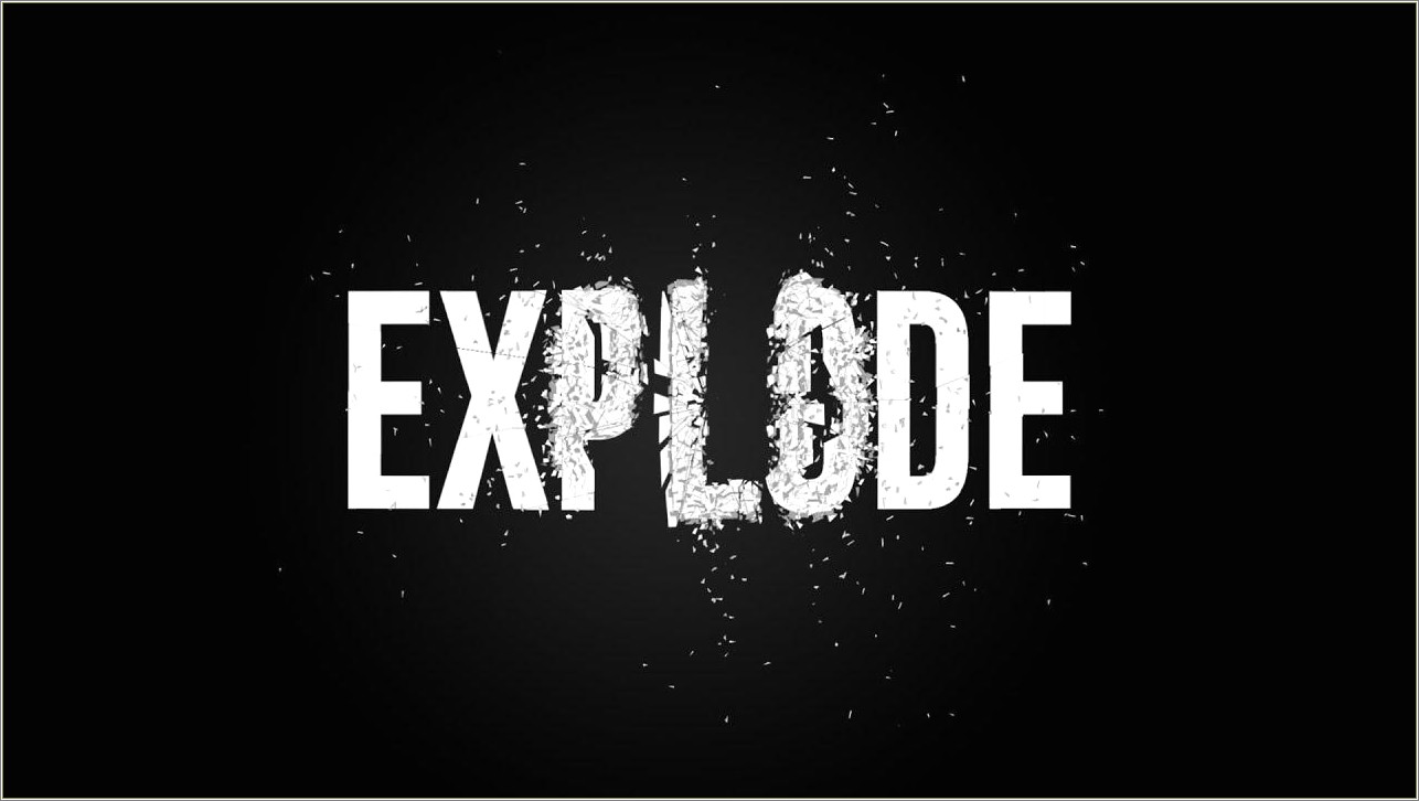 Implosion Explosion Intro After Effects Template Free Download