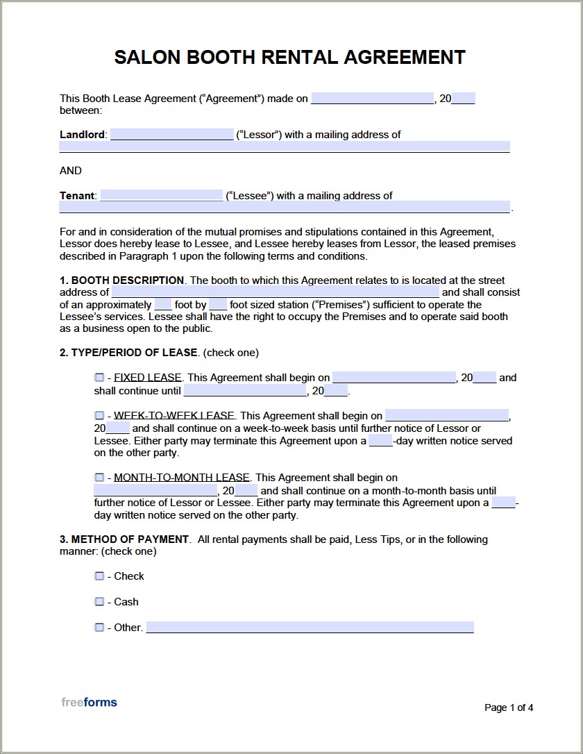 Independent Contractor Rental Agreement Free Template California
