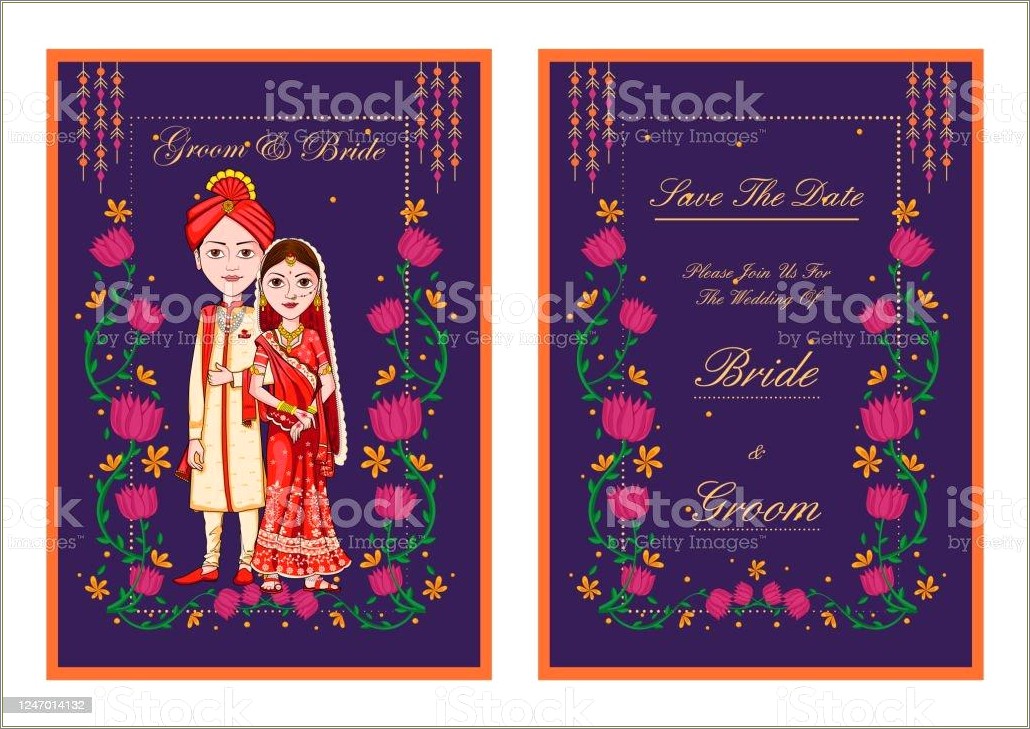 Indian Wedding Reception Invitation Templates Free Download