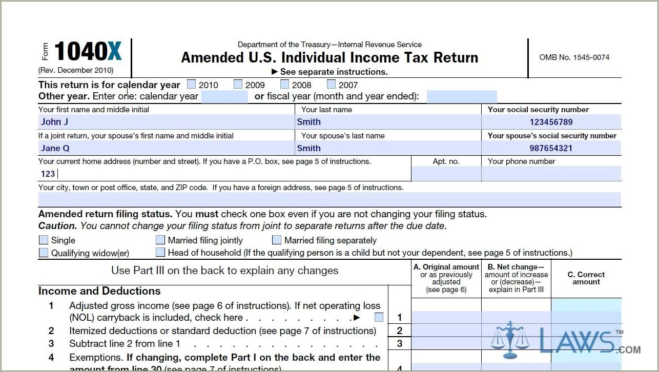 Irs Letter Of Amendment Template Sample For Free
