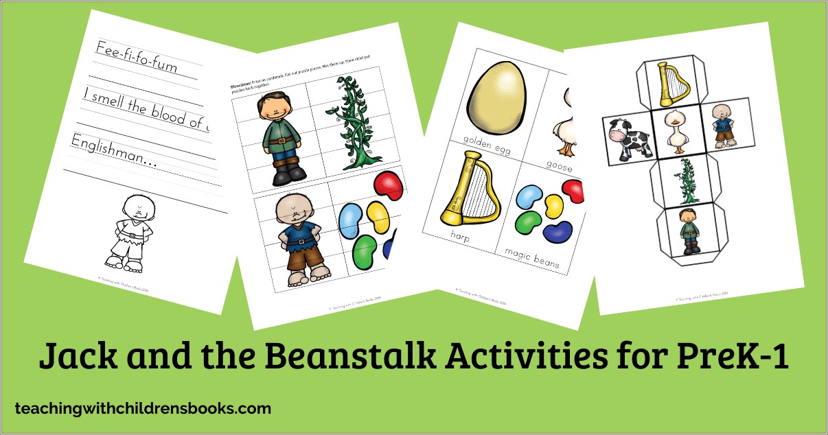 Jack And The Beanstalk Leaf Template Free