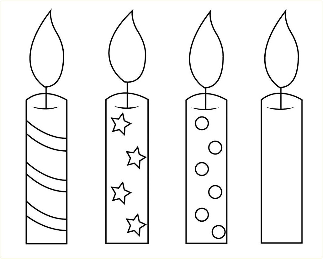 Jumbo Free Printable Images Of Lighted Candle Templates