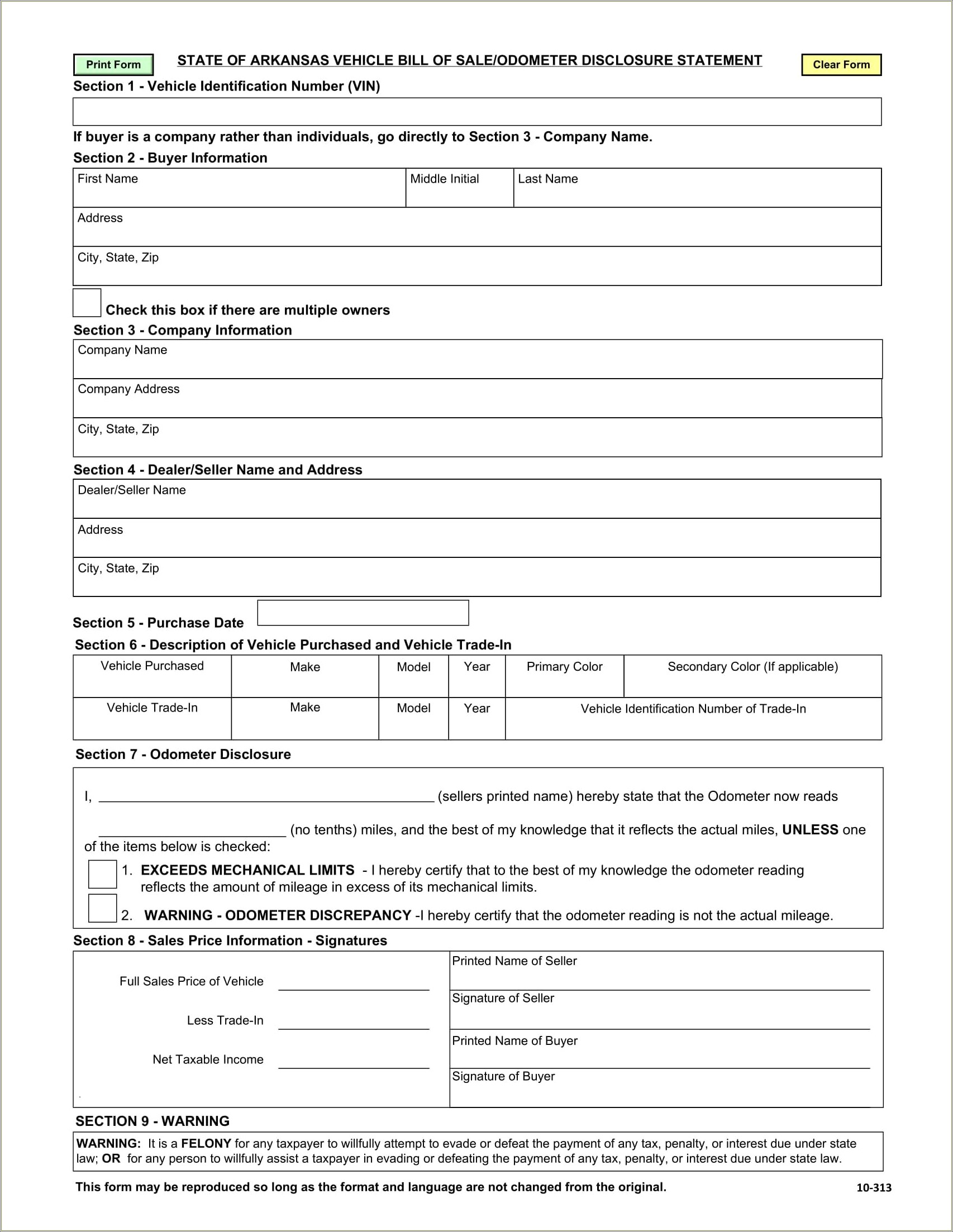 Last Will And Testament Free Template Arkansas