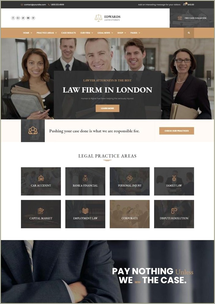 Law Firm Responsive Html Template Free Download