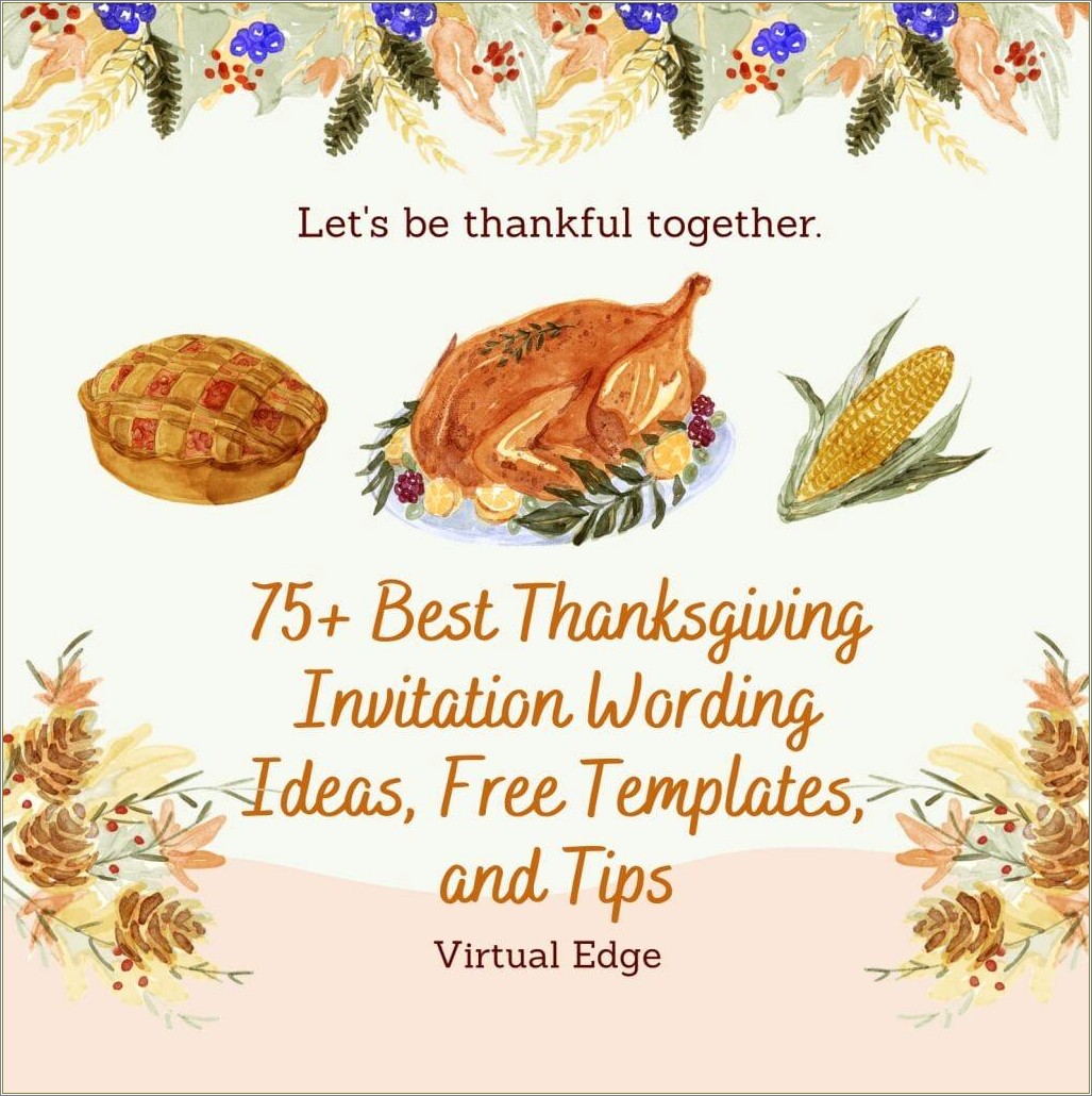 Lets Celebrate Thanksgiving Free Template For Coworkers