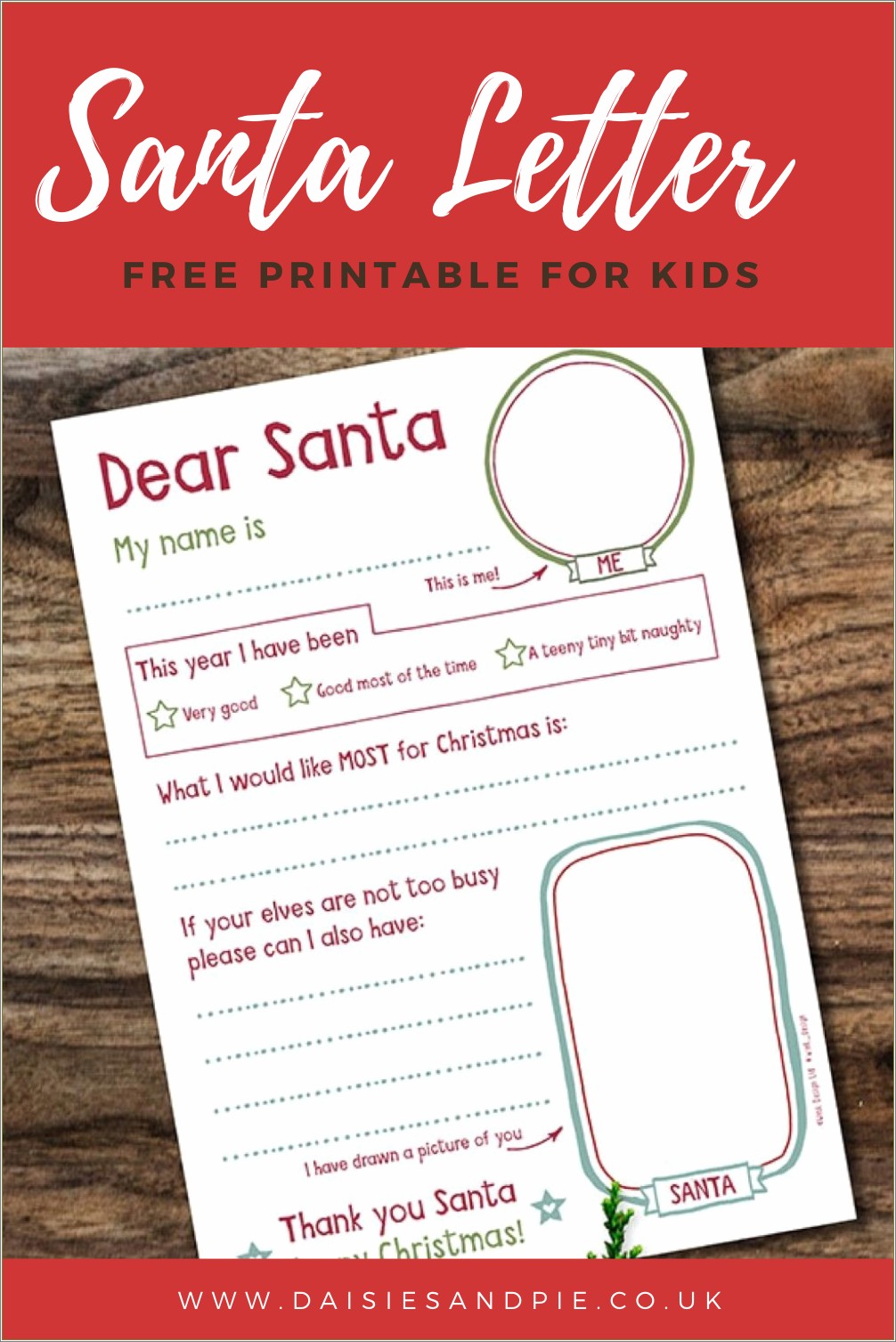 Letter From Santa Template Free Download Uk