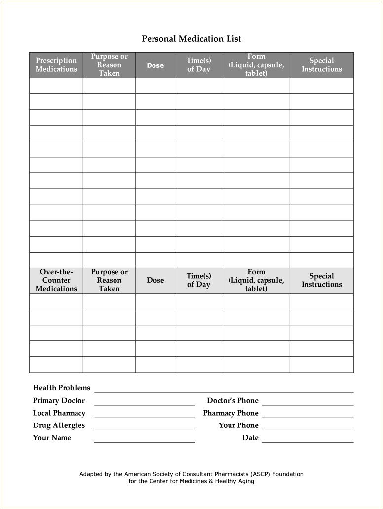 List Of Free Fillable Form In Word Templates