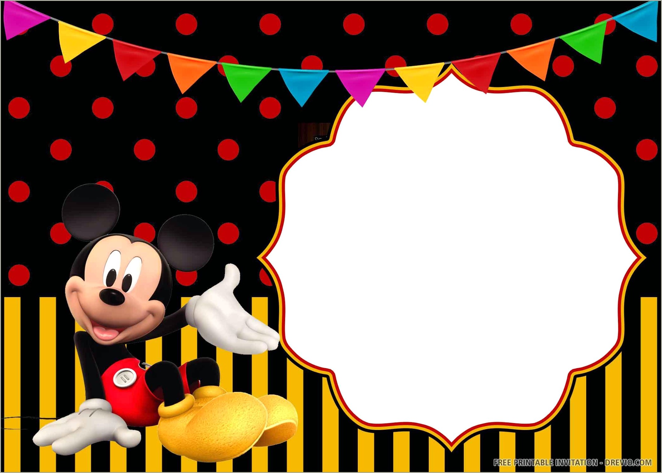 Mickey Mouse Clubhouse Invitation Template Free Download