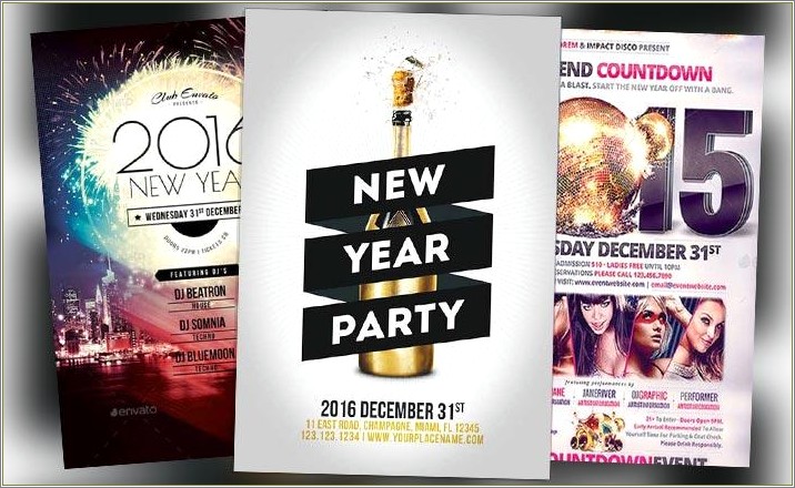 New Years Eve Flyer Template Free Download