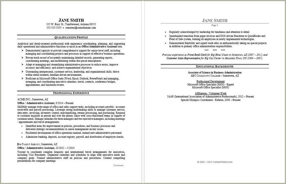 Objective For Office Coordinator Resume