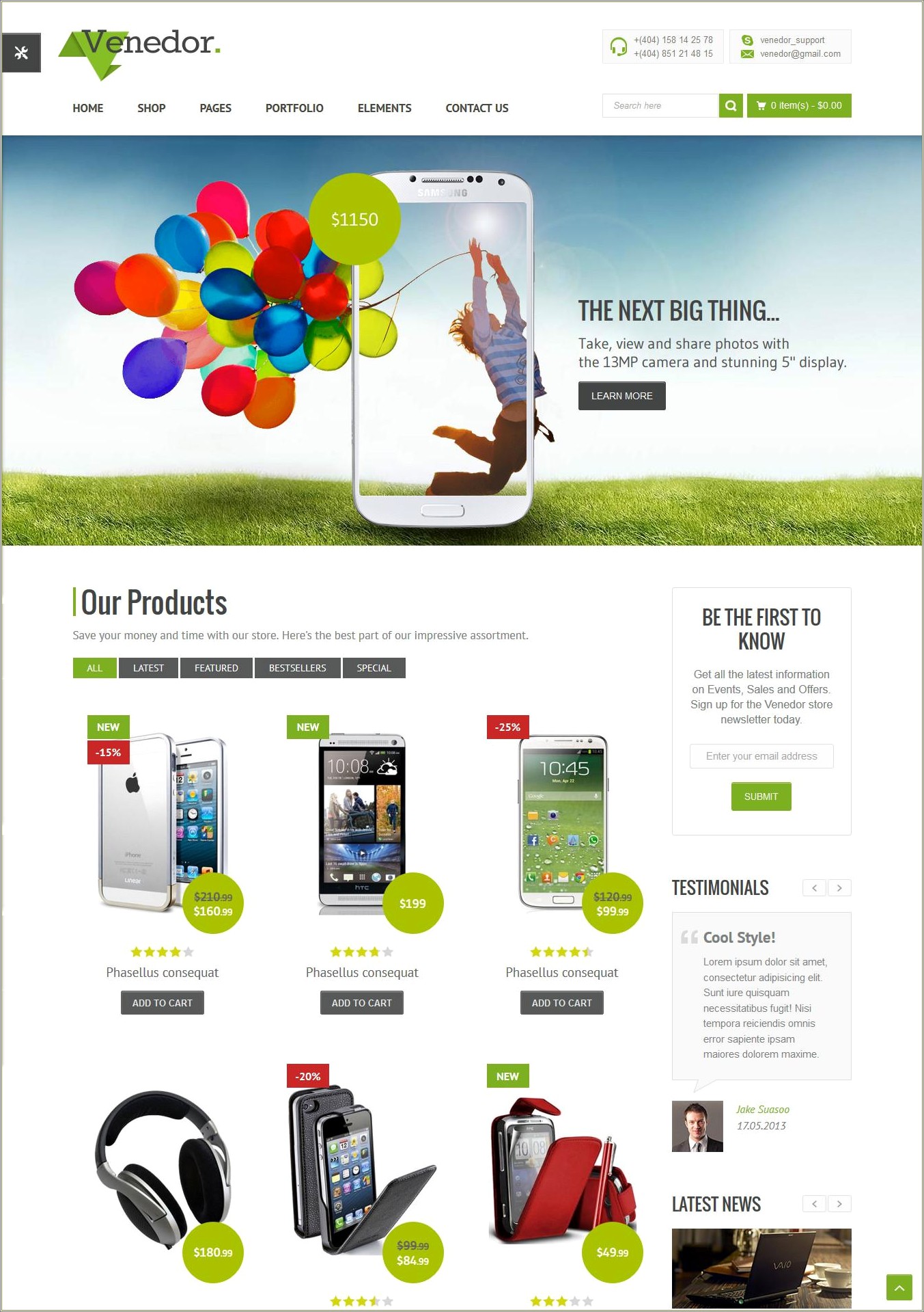 Online Shopping Template Free Download In Html5