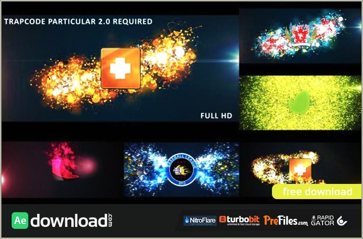 Particle Text After Effects Template Free Download
