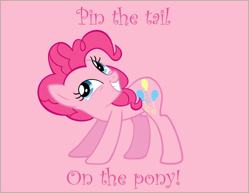 Pin The Tail On The Horse Free Template