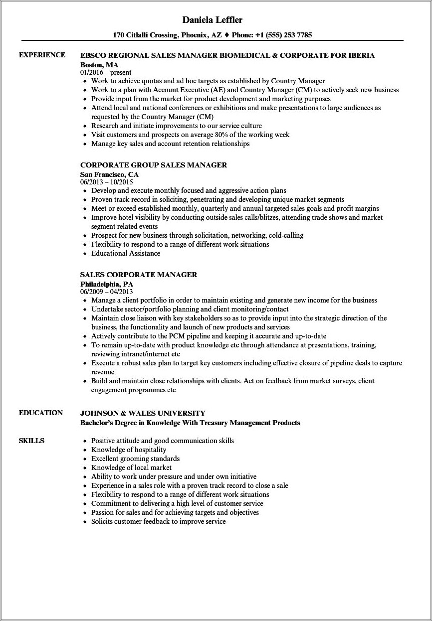 Sales Manager Dillard's Resume