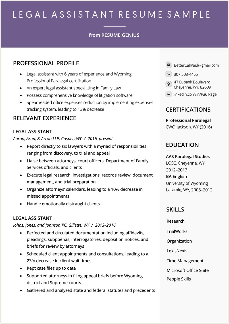 Simple Resume Example 2019 Interpreter