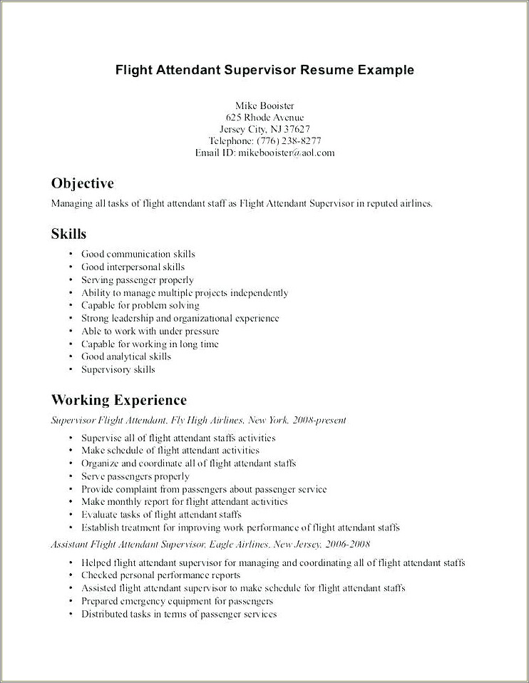 Skills Resume With No Experience