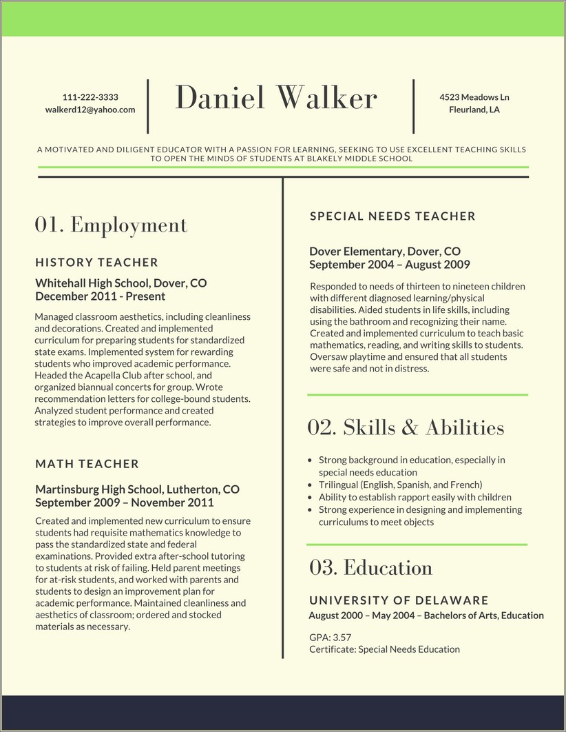 Skills Section Of Resume 2018