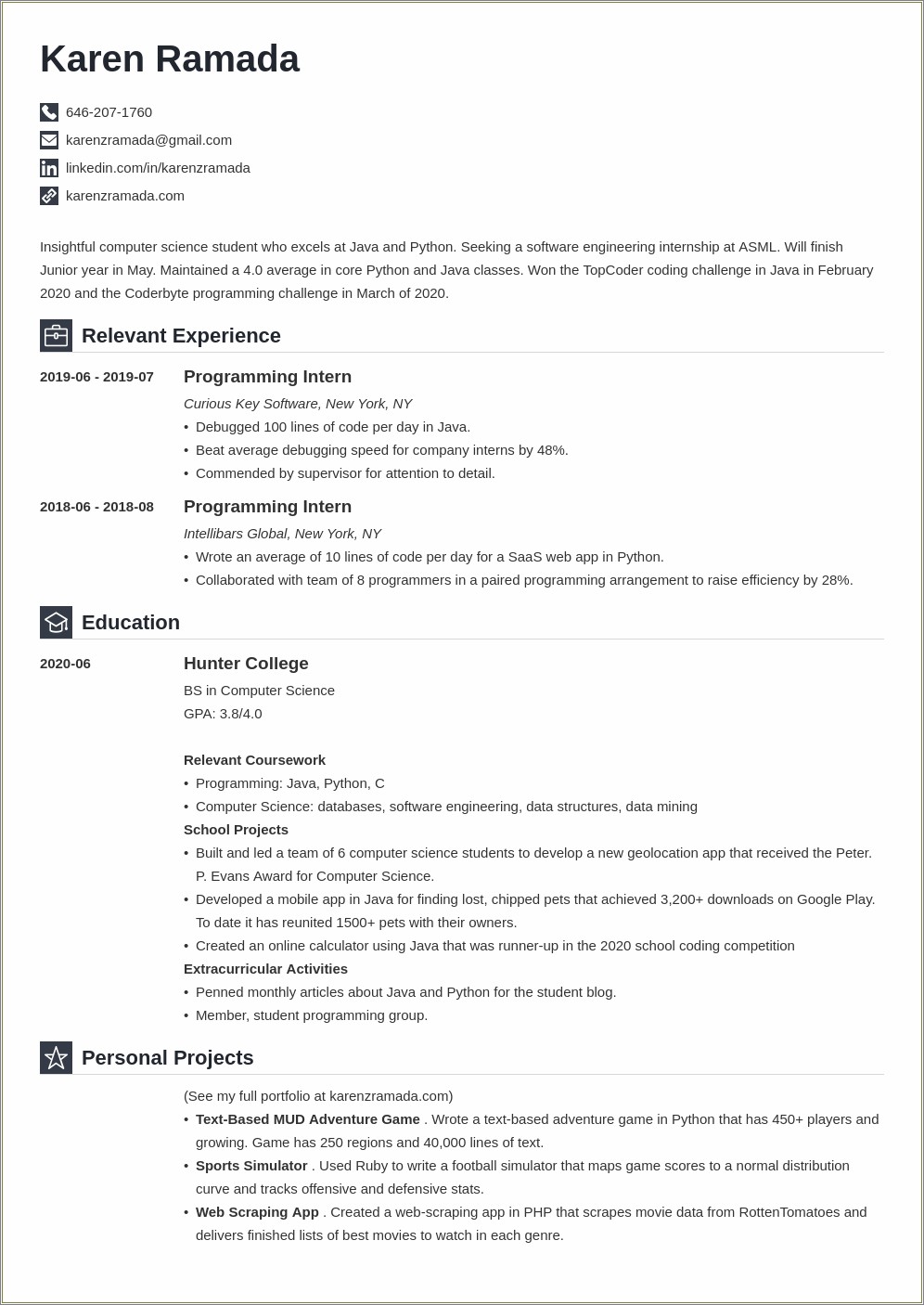 Soft Skill Examples Cs Resume