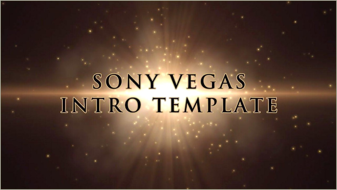 Sony Vegas Pro 15 Intro Templates Free Download