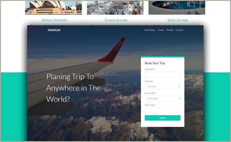Tours And Travels Bootstrap Templates Free Download